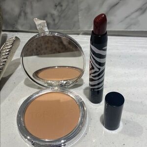 Sisley top shop from Italy 🇮🇹 bronzer powder & lipstick no box